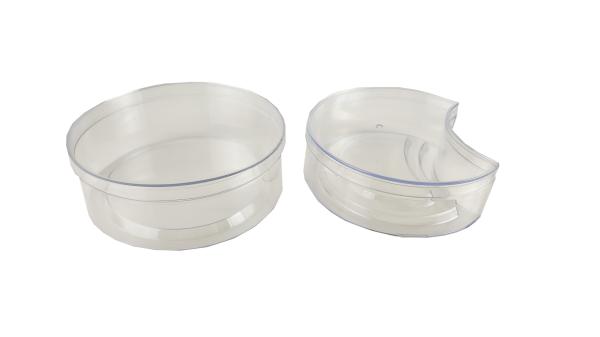 Contêineres acrílicos transparentes de tamanho personalizado 19,5*13*6,5cm