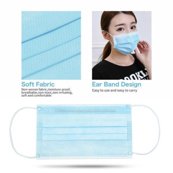 Non Woven Anti Dust Face Cover Class II Disposable Mouth Protection