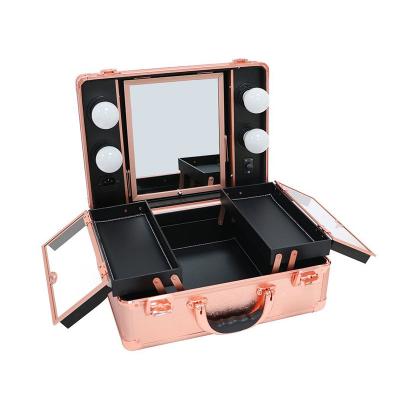 Easy Organizing Cosmetic Beauty Case Impact Resistance For Makeup Artists