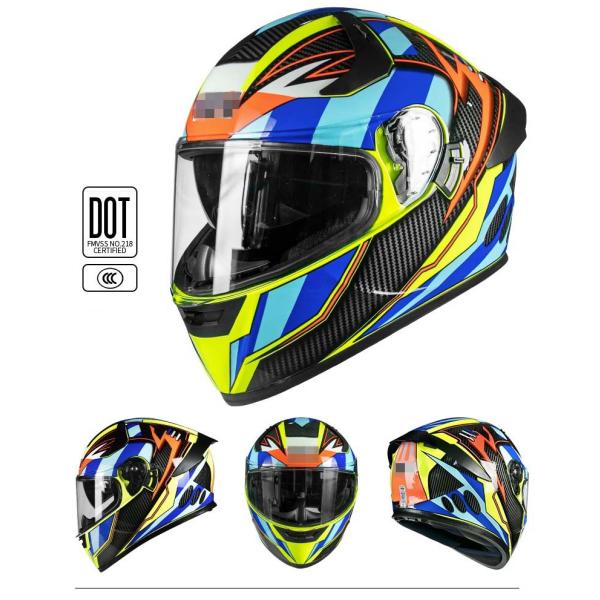High Density EPS Liner DOT Approved Full Face Helmet for Motorcycle and Mountain Bike