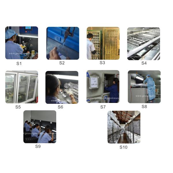 1.56 Eyeglass Lens Blanks Flat Top Bifocal Vision AR Coating 1.28 Specific Gravity