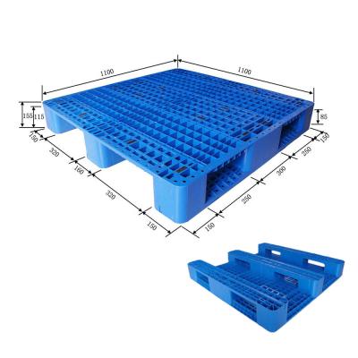 o aço plástico da pálete do peso leve de 110x110cm reforçou páletes plásticas