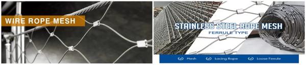 Black oxide stainelss steel cable mesh