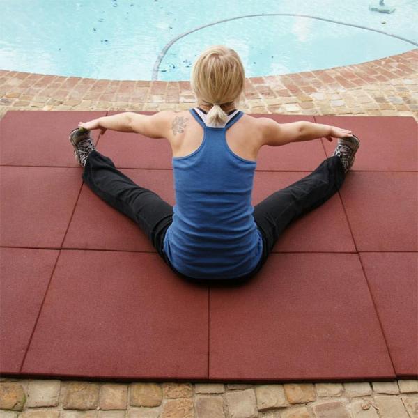 500mm Rubber Playground Tiles Rubber Tiles 15mm,20mm,25mm,30mm,35mm,40mm,45mm,50mm Thick Available