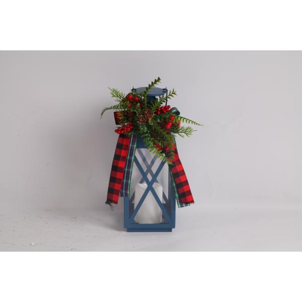 Christmas Lanterns Indoor Outdoor Metal Decorations Electronic Candles