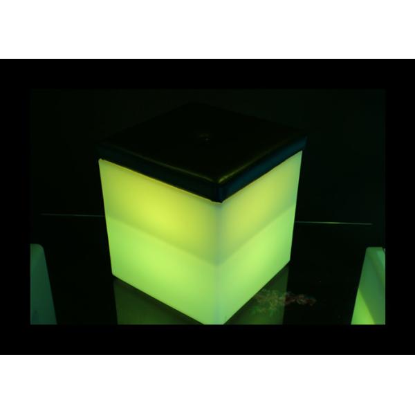 Rechargeable Plastic LED Illuminated Furniture Square Led Colour Changing Ice Bucket