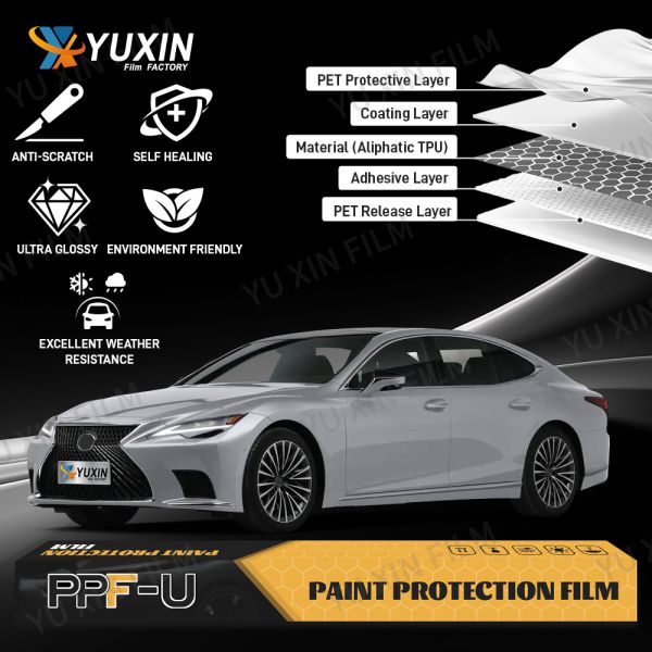 Glossy Transparent Matte Clear Tpu Automotive Ppf Paint Protection Film 10years Anti Yelloing Film