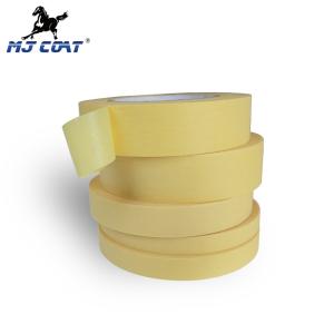 Bright Yellow Automotive Masking Paper Temperature Resistance 60-80C