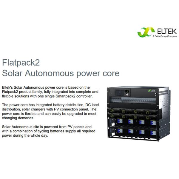 300/500A 4U Distribution Eltek Power Supply System Flatpack2 Solar Autonomous Power Core