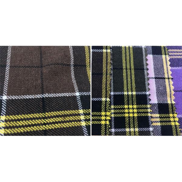 Ткань белья рубашки ткани рубашки проверки хлопка 54 дюймов покрашенная пряжей устойчивая