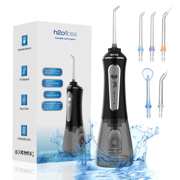 300ml Ipx7 Electric Water Flosser Teeth Cleaning Portable Oral Irrigator 21W