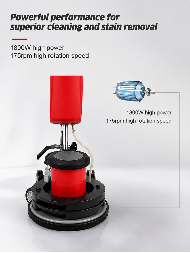 Eccentric Single Disc Carpet Cleaning Machine Shopping Mall Hotel Marble Tiles Scrubber