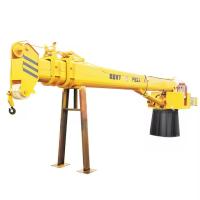 XDEM Grues flottantes Téléscopiques à rampe fixe Grue hydraulique pour navires et bateaux de pêche au quai
