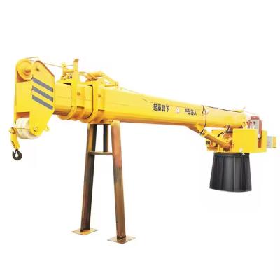 XDEM Floating Cranes Telescopic Boom Fixed Hydraulic Crane for Ships and Fishing Boats from Wharf
