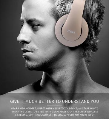 Bluetooth Headphones, Portable Stereo Wireless Headset with Mic Over-Ear Noise Isolation Earphones Support TF Card for P