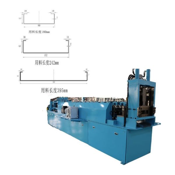 14 Gauge Steel Frame C89mm C152mm C305mm LSF Steel Framing Roll Forming Machine for Multi-Story Prefabricated Steel Frame Building