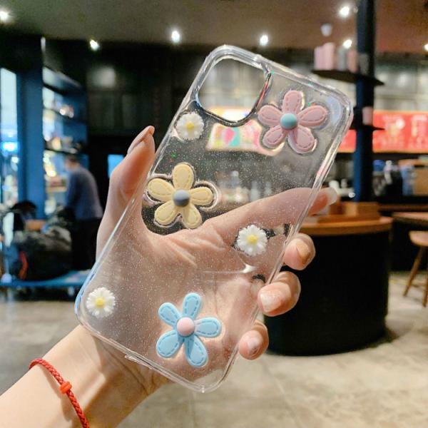 Anti Dirt Daisy Phone Cases 3D Toy DIY Design For Girls Women