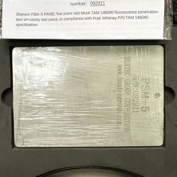 PSM-5 Penetrant System Monitor Panel Calibration Block