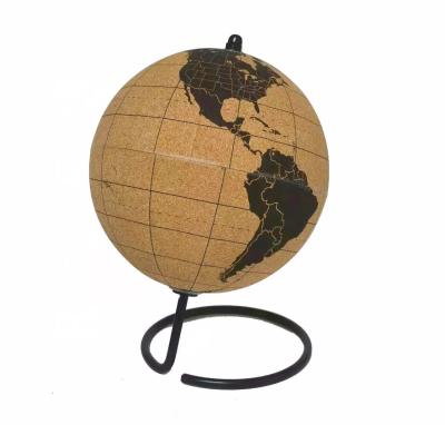 Percevejos naturais do marcador de Cork Globe Pinboard Track Travels de viajante de mundo