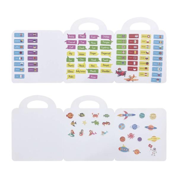 Preschool детей записывает воспитательную предыдущую уча съемную книгу стикера