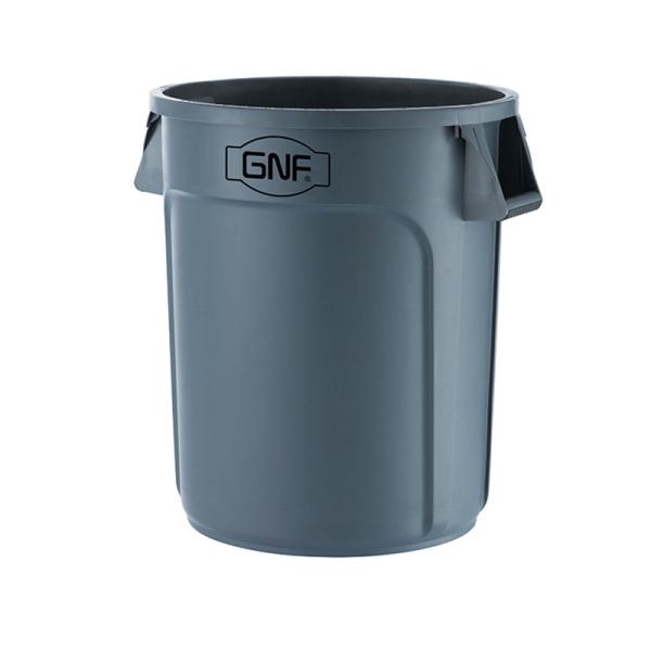 Черная пластиковая тележка чистки с 3 полками и желтой сумкой 4