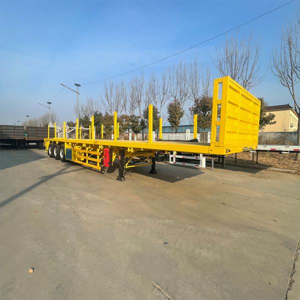 2024 4 Axles 60T Container Flatbed Semi Trailer with customized Specifications