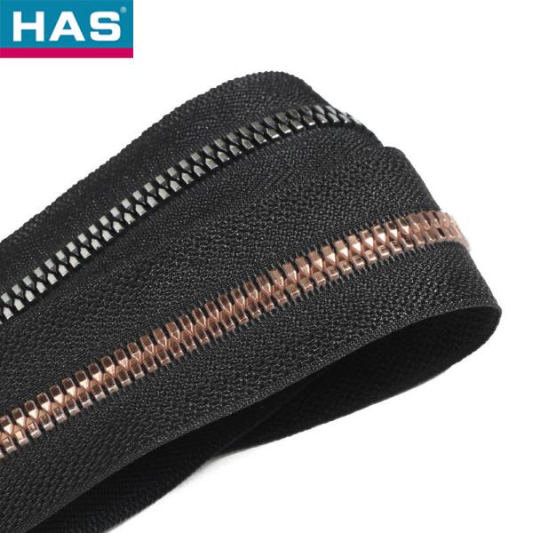 #5 Eco-Friendly Matt Silver Metal Resin Zipper for Shoes or Garment