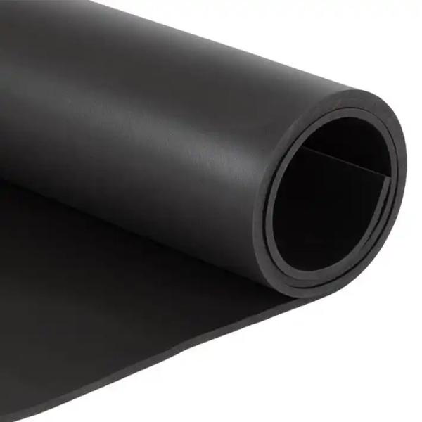 Fireproof Waterproof Black 0.5mm Heat Resistant Silicone Rubber Wall Mat