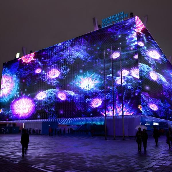 Large Outdoor 3d Mapping Building Projection Show Hologram 3d Projector Video Machine