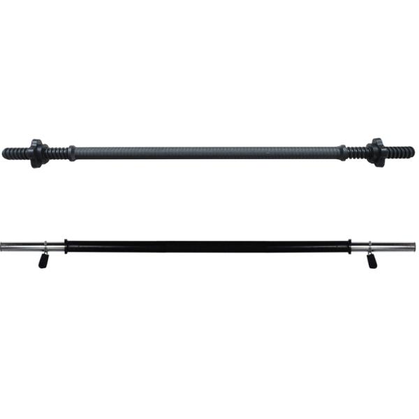 Stainless Steel Unisex Weight Lifting Rod 2.2M Olympic Weightlifting Barbell