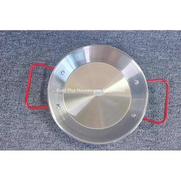 Customization cast metal steel cookware spanish seafood gril pan outdoor kitchen restaurant round dish cooking fry pan