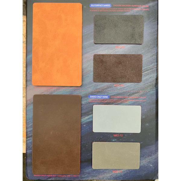 Wood Woven Microfiber Synthetic Leather For Shoes Bags Belts AZO approval
