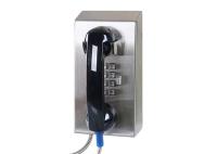 Téléphone anti-rouille et résistant au vandalisme avec combiné robuste et cordon blindé