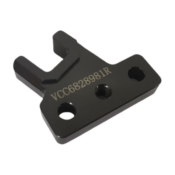 Partes aeroespaciales mecanizadas CNC de alta precisión 6061-T6 con acabado anodizado negro