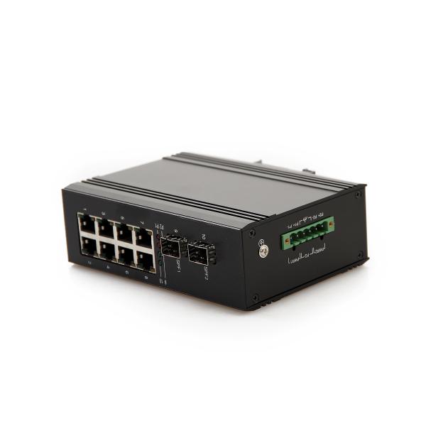 Волокно 2 гигабит переносит промышленный переключатель локальных сетей, порты Рд