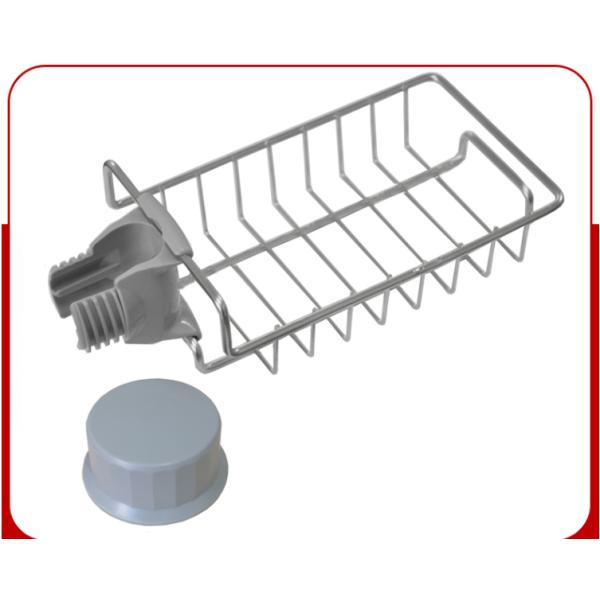 Stainless Steel Faucet Rack Household Kitchen Dishwashing Sponge Drain Rack Sink Dishcloth Storage Rack