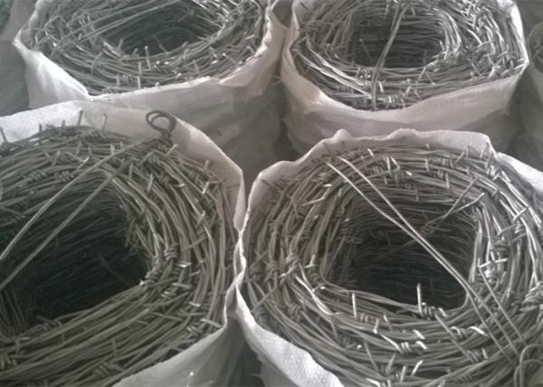 12x12 3.2mm Hot Dipped Galvanized Wire Silver 14x14 Barbed Wire