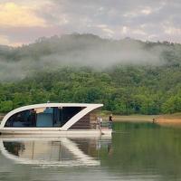 6 People Aluminum Party House Boat With Multiple Bedroom For Relaxing Getaway