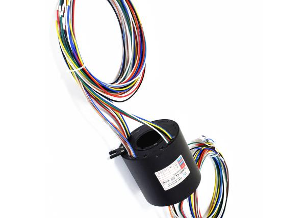 IP54 a través del anillo colectando agujereado, junta de eslabón giratorio eléctrica 0 - 300rpm giran velocidad