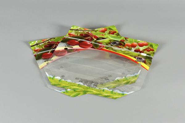 Zipper Stand Up Pouch Fruit Fresh Bags Some Customized Small Hole To Keep Air Fresh