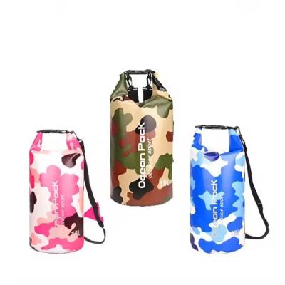 Camo Color PVC Waterproof Pouch Bag Convenient For Boating Hiking Camping