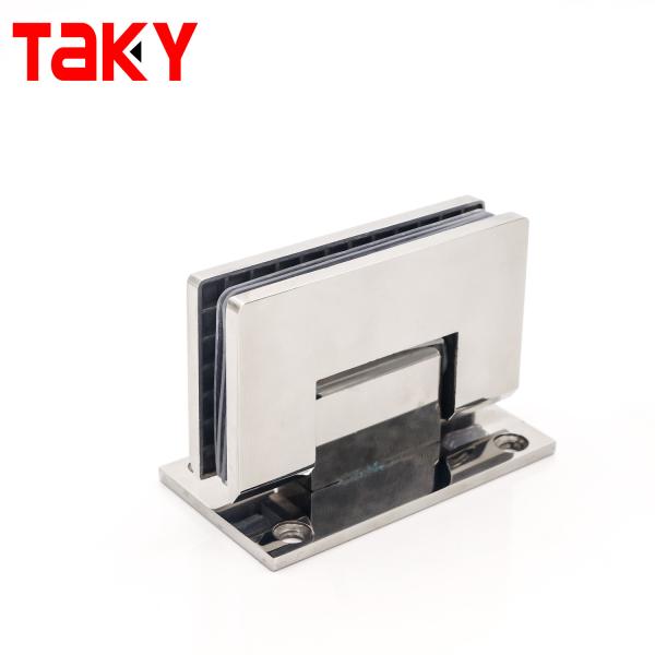 Frameless Shower Door Hinge for 8-12mm Glass 90 Degree Wall Mount