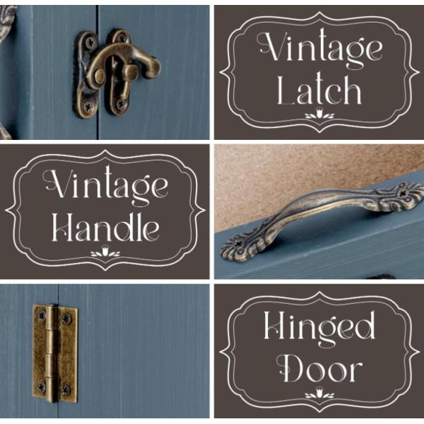 Minimalist Style 11x14 Handmade Gray Blue Solid Wood Wall Mounted Home Decorative Display Case Frame Box Shadow