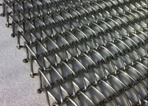 Wolfberry Washing 0.8mm Balanced Weave Conveyor Belts Stainless Steel