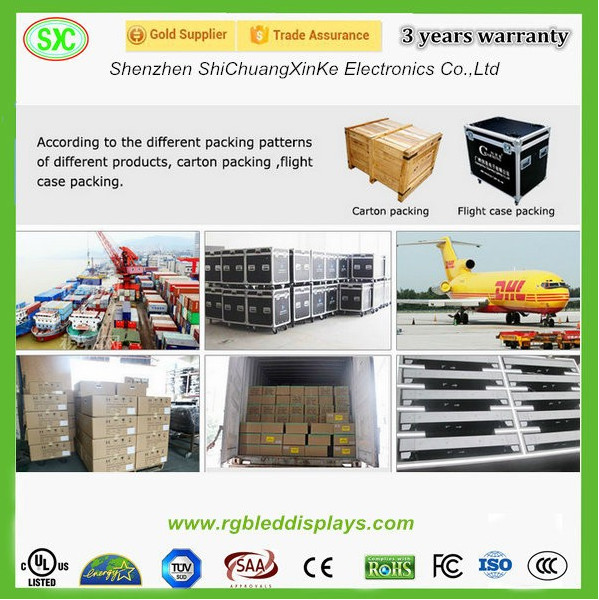 Гибкий модуль Сплавленный алюминий водонепроницаемый полный цвет HD SMD P8 Внешний высокояркий светодиодный рекламный экран