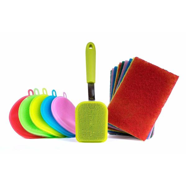 All Purpose Silicone Kitchen Brush Towel Scrubber For Kitchen Wash Dish
