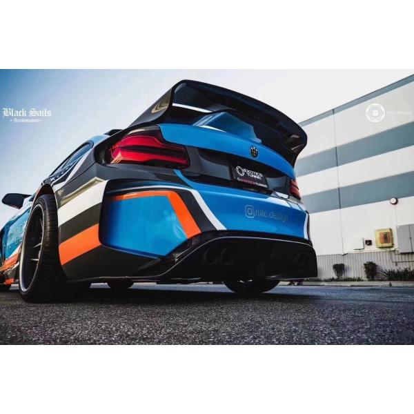 Para el BMW F22 F87 Serie 2 M2 Kit de carrocería M2 M235 Modernización IMP Estilo delantero y trasero Bumper Spoiler Wide Bodyki