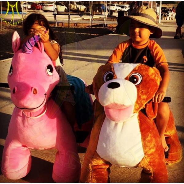 Hansel hot selling battery animal kids electric rides on stuffed toys