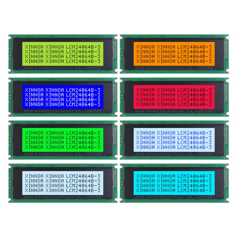 Grey Film 5.7-Inch LCM24064B-3 Graphic LCD Display Screen LCD Uv ResiStant Material UC6963