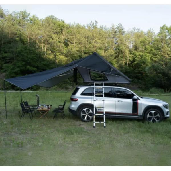 Aluminum Extended Tent Hardshell Rooftop Tent with Rain Fly